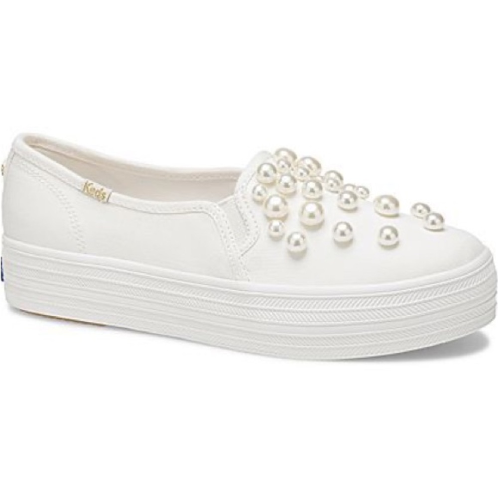 Keds x kate spade new york Triple Decker Pearls Pristine Keds size 6